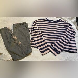Girl’s size L tee and legging bundle